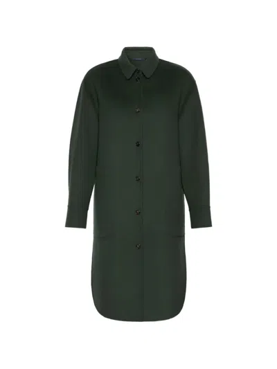 S Max Mara Smmfante Coat Dark Green In Black