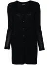S Max Mara Virgin Wool Cardigan In Blue