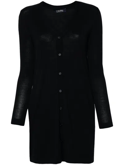 's Max Mara Virgin Wool Cardigan In Blue