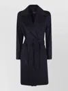 S Max Mara Virgin Wool Coat In Blue