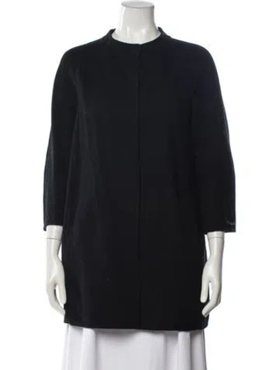 Pre-owned 's Max Mara Virgin Wool Coat In Black