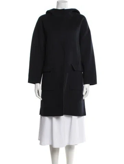 Pre-owned S Max Mara Virgin Wool Coat In Black
