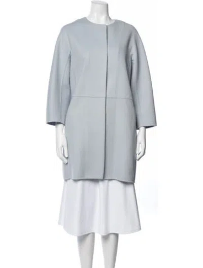 Pre-owned 's Max Mara Virgin Wool Coat In Blue