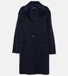 's Max Mara Virgin Wool Coat In Blue