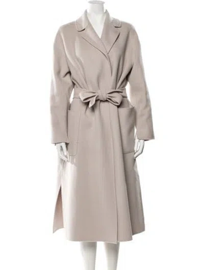 Pre-owned S Max Mara Virgin Wool Coat In Brown