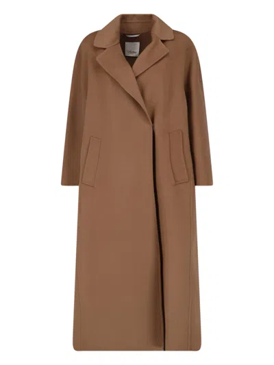S Max Mara Virgin Wool Coat In Multi