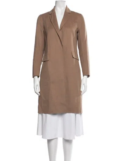 Pre-owned S Max Mara Virgin Wool Coat In Brown