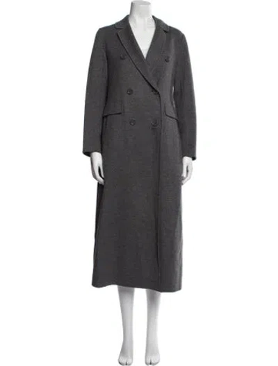 Pre-owned 's Max Mara Virgin Wool Coat In Grey