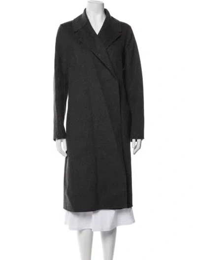Pre-owned S Max Mara Virgin Wool Coat In Grey