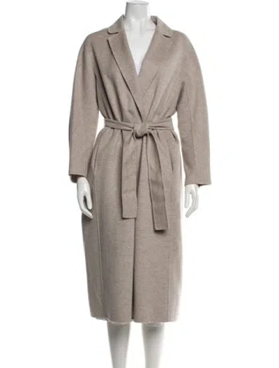 Pre-owned S Max Mara Virgin Wool Coat In Grey