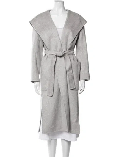 Pre-owned S Max Mara Virgin Wool Coat In Grey