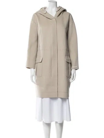 Pre-owned 's Max Mara Virgin Wool Coat In Neutrals