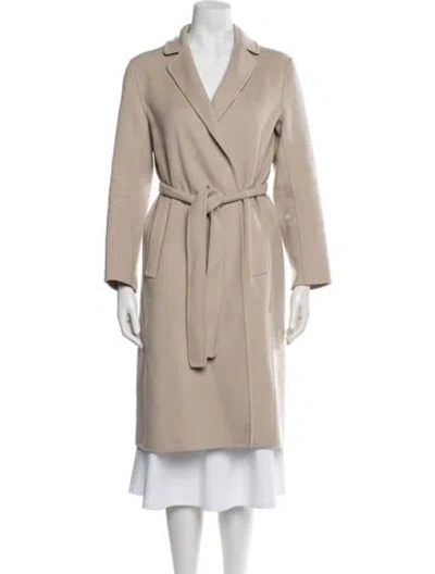 Pre-owned S Max Mara Virgin Wool Coat In Neutrals