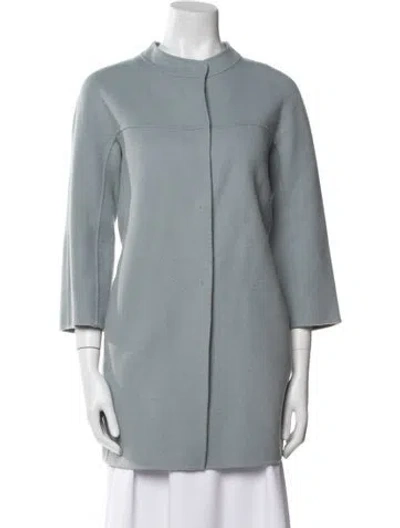 Pre-owned S Max Mara Virgin Wool Coat In Neutrals