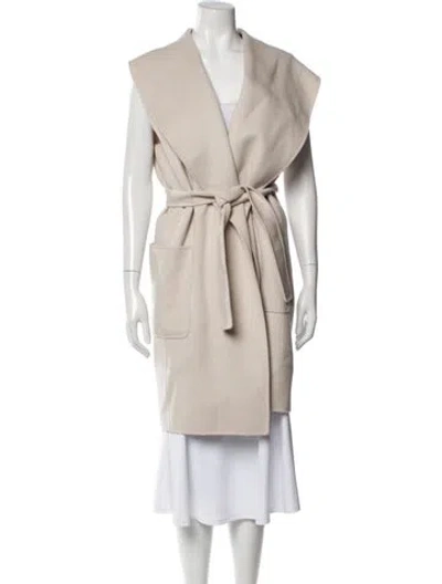 Pre-owned S Max Mara Virgin Wool Coat In Neutrals