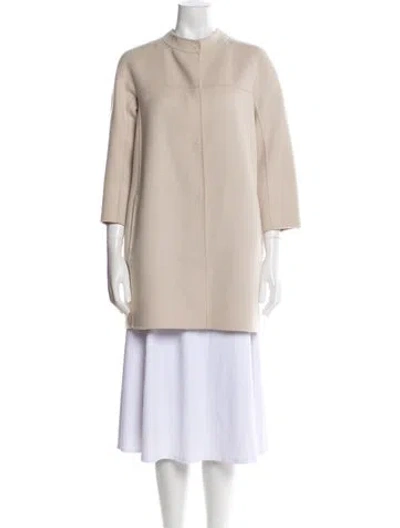 Pre-owned 's Max Mara Virgin Wool Coat In Neutrals