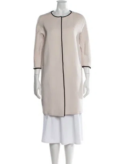 Pre-owned S Max Mara Virgin Wool Coat In Neutrals