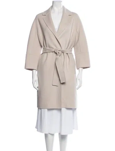 Pre-owned S Max Mara Virgin Wool Coat In Neutrals