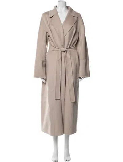 Pre-owned S Max Mara Virgin Wool Coat In Neutrals