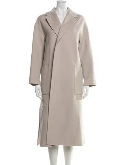 Pre-owned S Max Mara Virgin Wool Coat In Neutrals