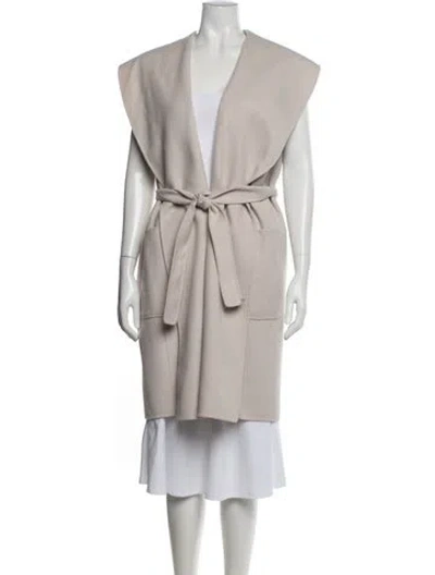 Pre-owned S Max Mara Virgin Wool Coat In Neutrals