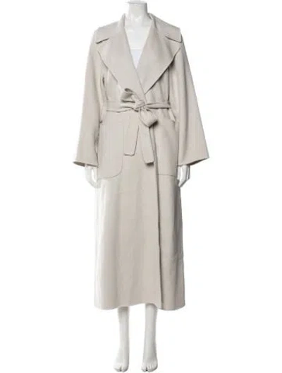 Pre-owned S Max Mara Virgin Wool Coat In Neutrals