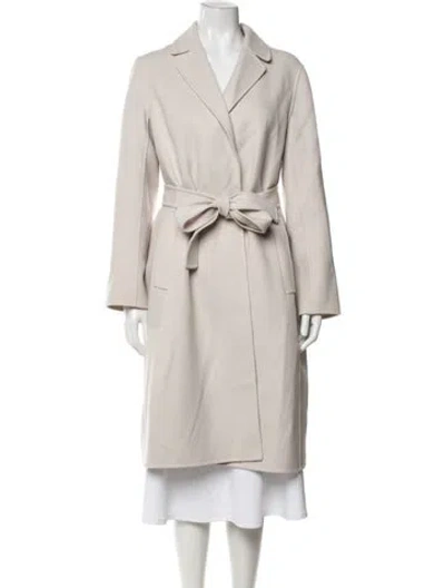 Pre-owned S Max Mara Virgin Wool Coat In Neutrals