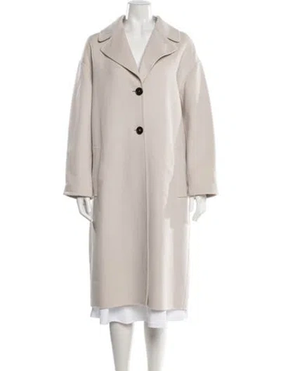 Pre-owned S Max Mara Virgin Wool Coat In Neutrals