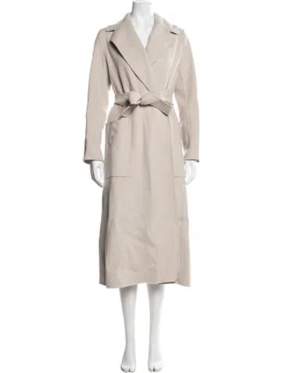 Pre-owned S Max Mara Virgin Wool Coat In Neutrals
