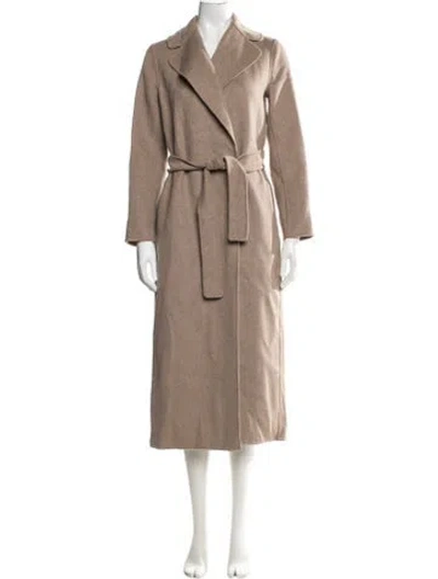 Pre-owned S Max Mara Virgin Wool Coat In Neutrals