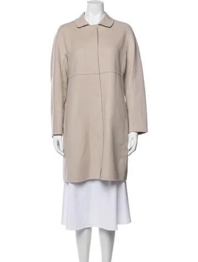 Pre-owned S Max Mara Virgin Wool Coat In Neutrals