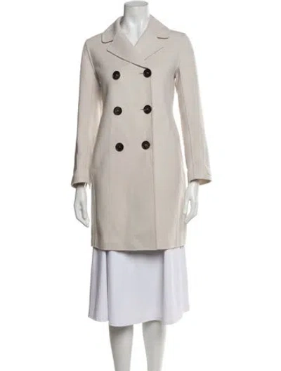 Pre-owned S Max Mara Virgin Wool Coat In Neutrals