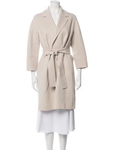 Pre-owned S Max Mara Virgin Wool Coat In Neutrals