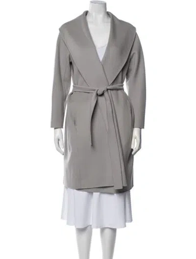 Pre-owned S Max Mara Virgin Wool Coat In Neutrals