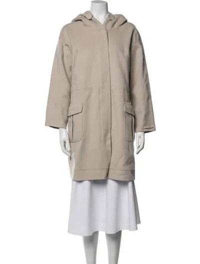 Pre-owned S Max Mara Virgin Wool Coat In Neutrals