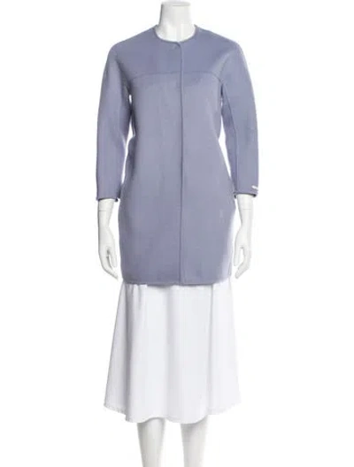 Pre-owned 's Max Mara Virgin Wool Coat In Purple