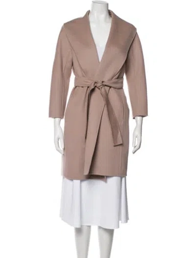 Pre-owned S Max Mara Virgin Wool Coat In Purple