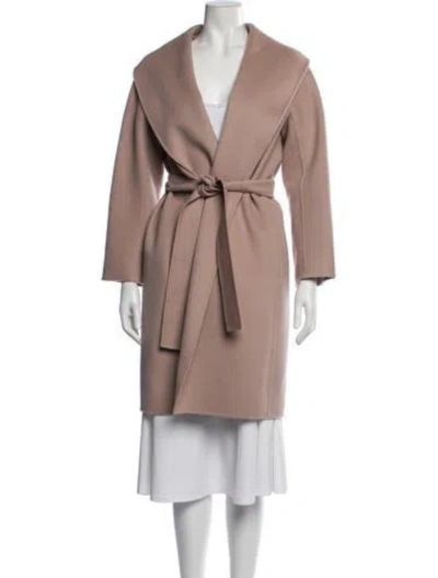 Pre-owned S Max Mara Virgin Wool Coat In Purple