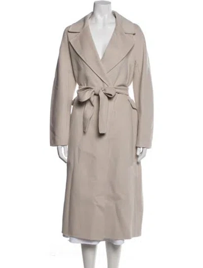 Pre-owned S Max Mara Virgin Wool Coat W/ Tags In Neutrals