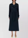 S Max Mara Virgin Wool Double-breasted Coat In Blue