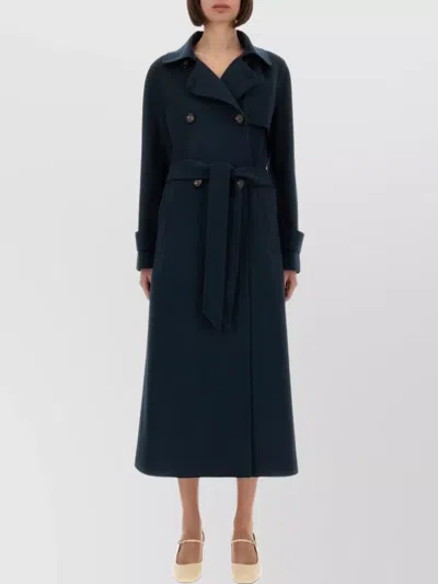 S MAX MARA VIRGIN WOOL DOUBLE-BREASTED COAT