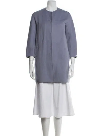 Pre-owned 's Max Mara Virgin Wool Evening Jacket In Purple