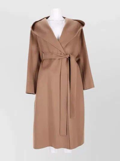 S Max Mara Virgin Wool Fitted Jacket In Brown
