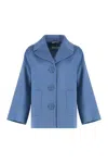 's Max Mara Cerulean Blue Wool Coat