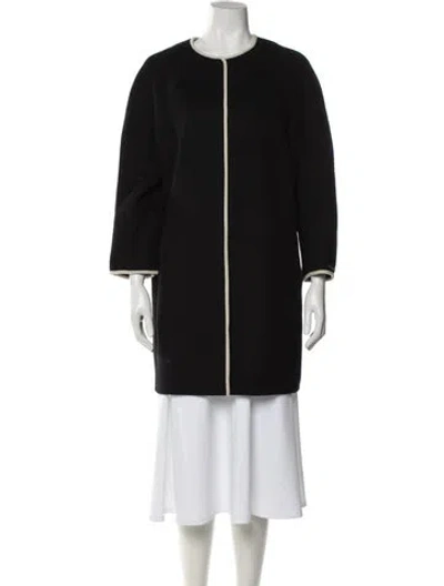 Pre-owned 's Max Mara Virgin Wool Jacket In Black