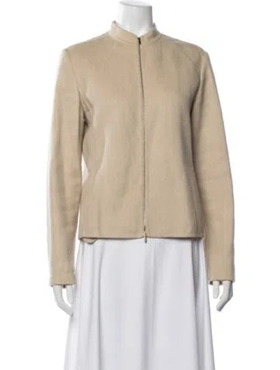 Pre-owned S Max Mara Virgin Wool Jacket In Neutrals