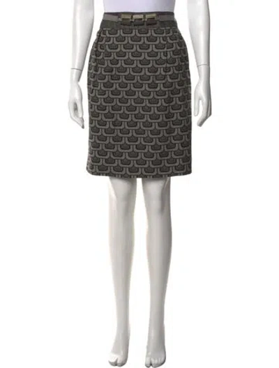 Pre-owned S Max Mara Virgin Wool Mini Skirt W/ Tags In Grey