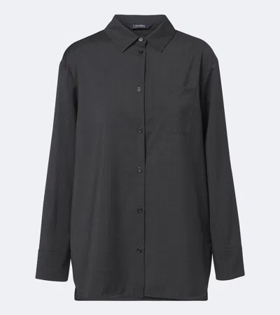 's Max Mara Virgin Wool Shirt In Grey