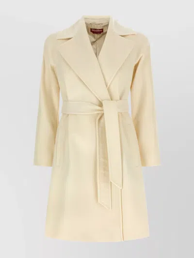 S Max Mara Virgin Wool Single-breasted Coat In Neutral