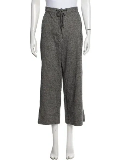 Pre-owned S Max Mara Virgin Wool Tweed Pattern Sweatpants In Grey
